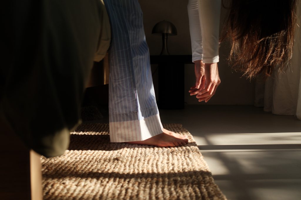 WOMAN STRETCHING
