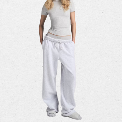 straight leg grey joggers