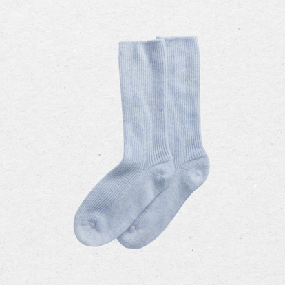 blue cashmere socks